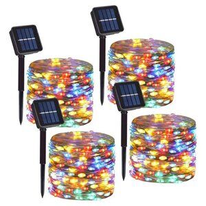Solar String Lights Outdoor 400 LED Multicolor Copper Wire Waterproof